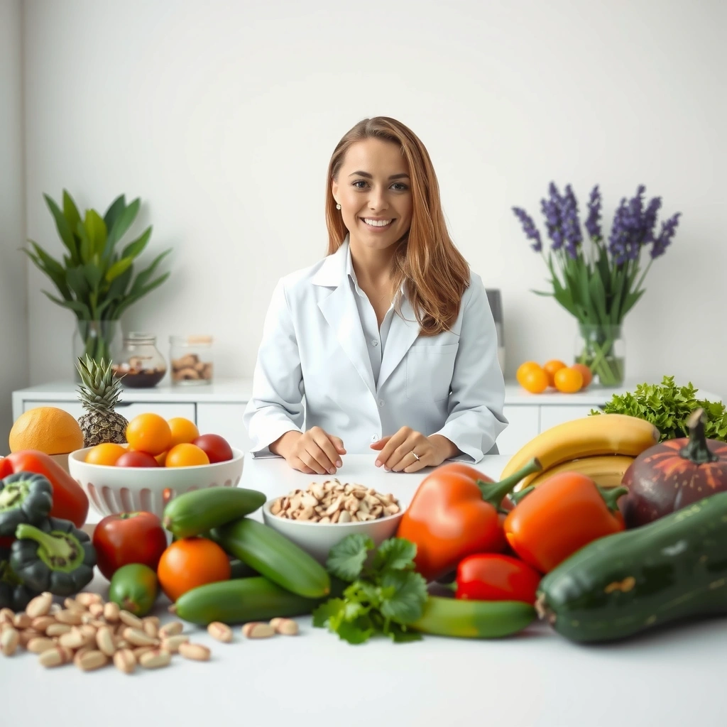 Επαγγελματική διατροφολόγος σε συμβουλευτική συνεδρία